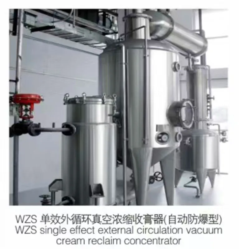 Вакуум-концентрирующий аппарат с внешней циркуляцией и одним эффектом серии WZ (2)